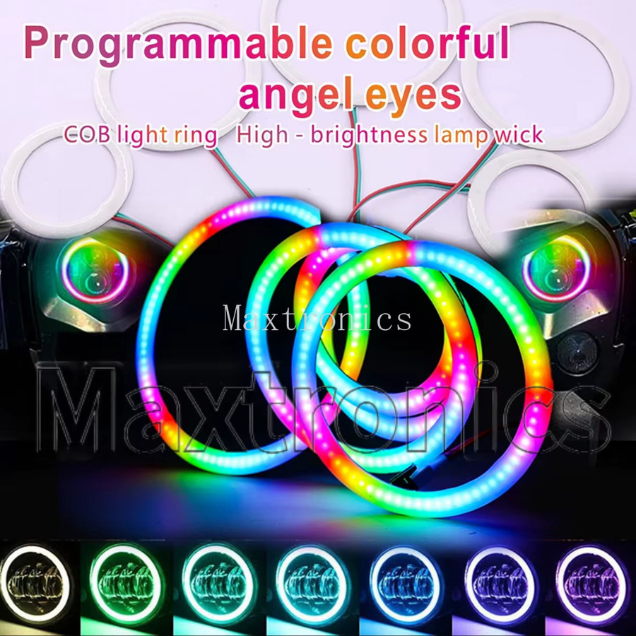 Angel's Eye FCOB RGB LED-Ring mit Bluetooth APP-Steuerung und SP611e Controller, individuell adressierbar, Multicolor - Bild 4