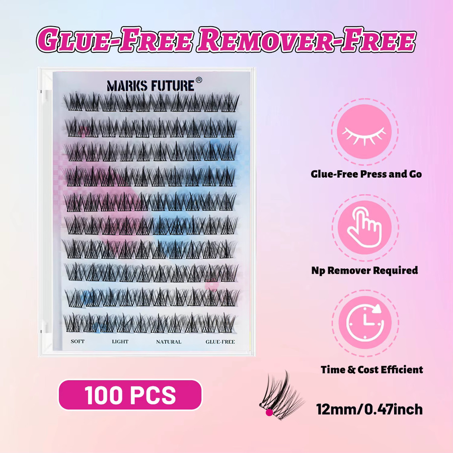 Marks Future Künstliche Wimpern Manga Wispy, 100 Stück, Damen, Natürlich - Bild 2