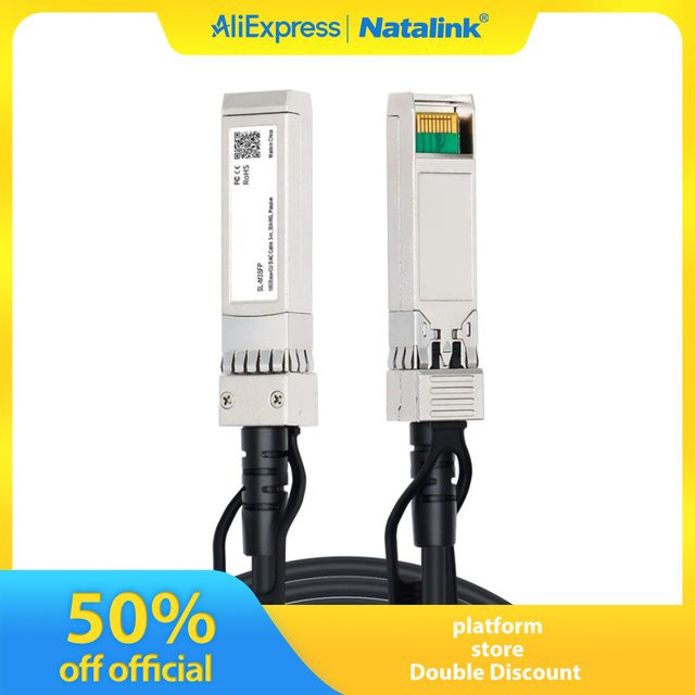 Natalink 10G SFP+ Twinax DAC-Kabel passives Direct Attach Kupferkabel kompatibel mit Cisco TP-Link MikroTik und HP Switch - Bild 1