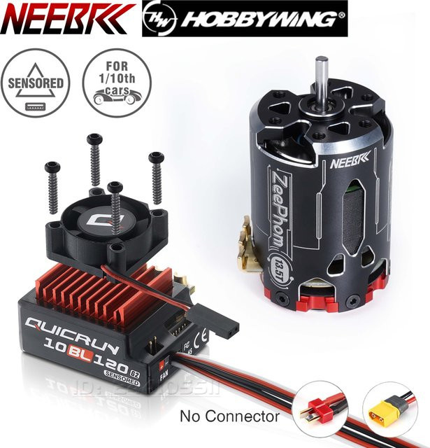 HOBBYWING QuicRun 10BL120 Sensored G2 540 Bürstenloser Motor, 120 A ESC-Geschwindigkeitsregler, 1:10 - Bild 1
