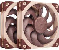 Noctua NF-A12x25 G2 PWM Sx2-PP Dual Fan Kit Gehäuselüfter in Beige und Braun - Bild 1