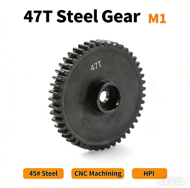 HPI Stahl-Stirnradgetriebe 47T 0,8M Massivtyp, Ersatzteil - Bild 1