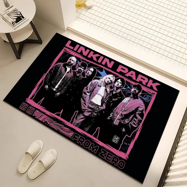 From Zero L-linkin Classic Park kleiner Teppich, rutschfest und saugfähig, Multicolour, B/T: 60 x 40 cm - Bild 1