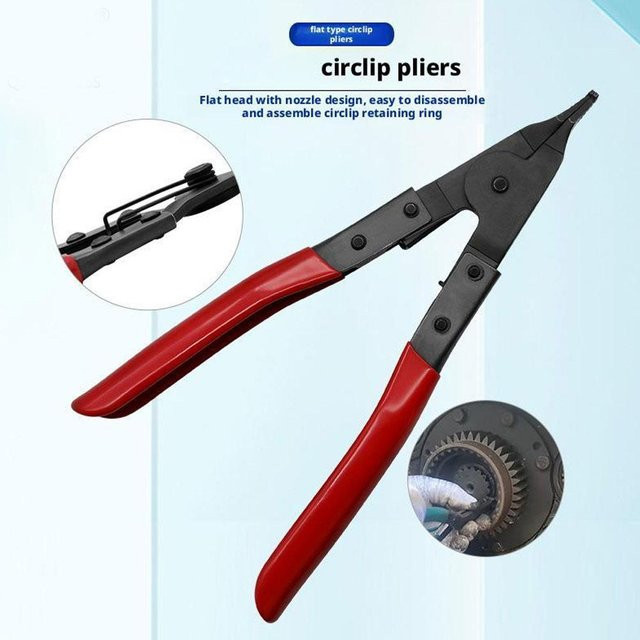 Spezielle flache Sicherungsringzange in Rot für Getriebe und Transfergehäuse - Bild 1