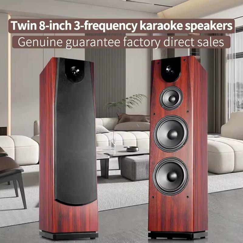 Tower 2.0 Passiver HiFi-Standlautsprecher mit drei Frequenzbändern und Holzgehäuse in Braun - Bild 6