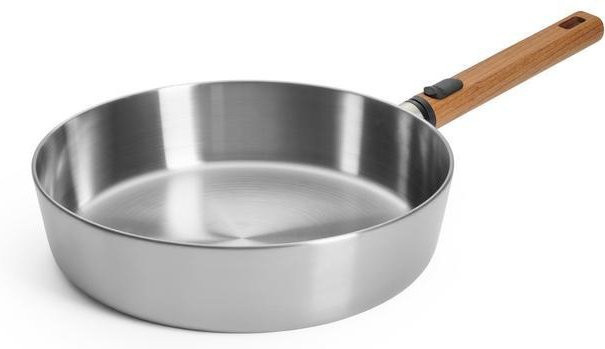 Bratpfanne Woll Logig Steel aus Edelstahl mit abnehmbarem Griff, Silber, Durchmesser: 28 cm - Bild 1