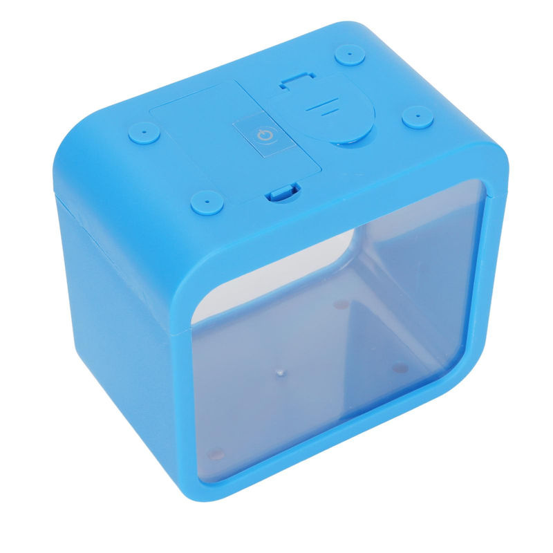 TOMTOP JMS Mini-Aquarium mit LED-Licht und Aquaponic-System, transparent und blau, Kunststoff, B/T/H: 12,5 x 8 x 6 cm - Bild 7