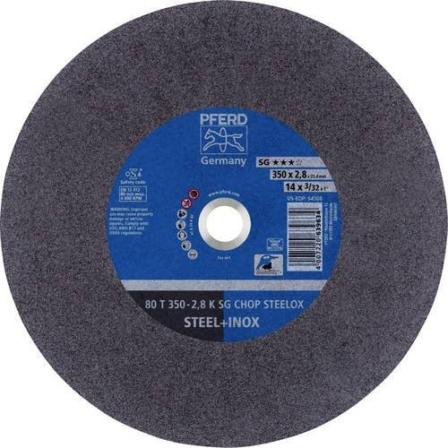 PFERD SG CHOP STEELOX Trennscheibe für Metallkreissägen, Durchmesser: 350 mm, Breite: 2,8 mm, Bohrung: 25,4 mm, 10 Stück, Grau - Bild 1
