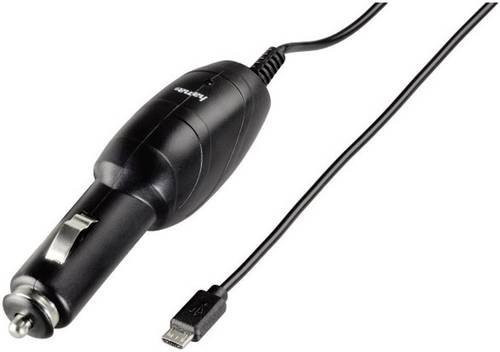 Hama Kfz-Ladegerät mit Micro-USB-Anschluss, 12 W, 1,0 m, Schwarz - Bild 1