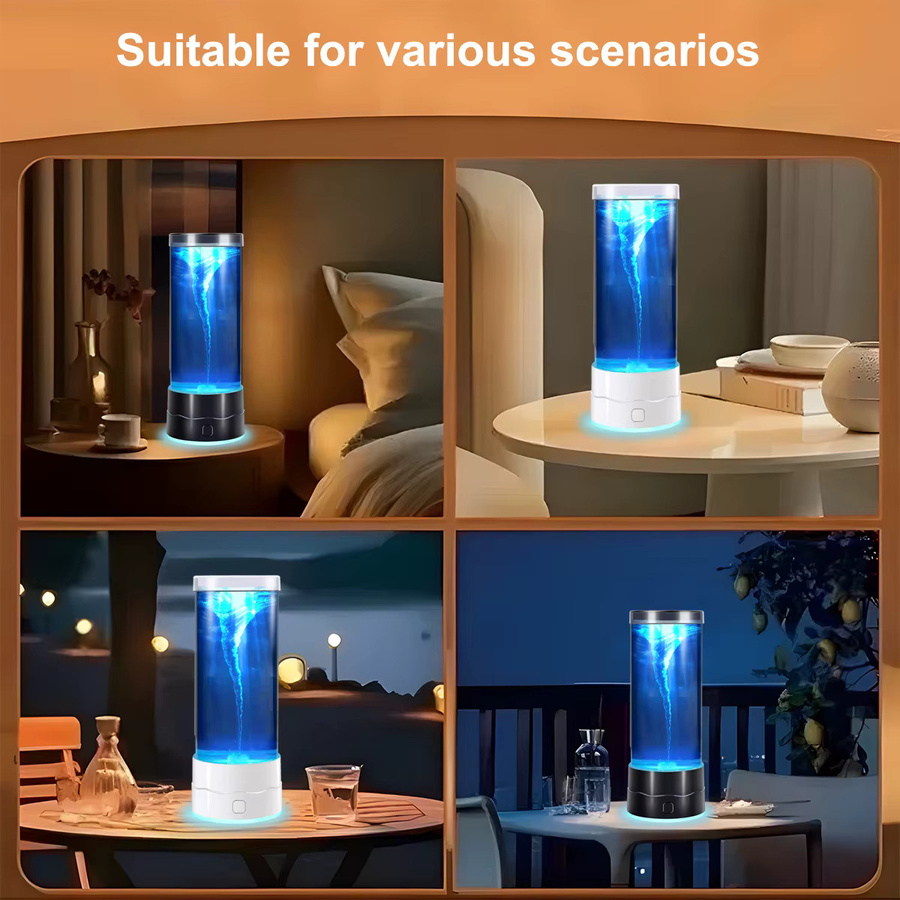 FRST LED Tornado Nachtlicht USB Mehrfarbige RGB Atmosphärenlampe Schwarz - Bild 6