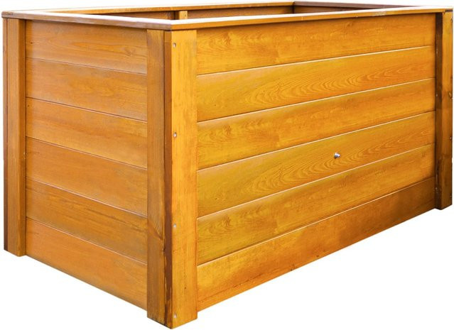 Andrewex Hochbeet Pinie aus Kiefernholz in Anthrazit und Braun, B/T/H: 150 x 76 x 79 cm - Bild 1
