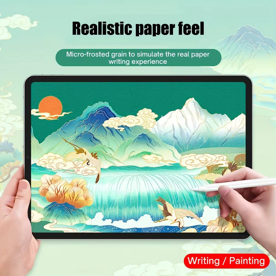 3er Pack Samsung Tablet Displayschutzfolie mit Papiergefühl für Tab S10 Ultra S10 FE S9 FE Plus S8 S7 S6 Lite A9 A8 A7 Lite transparent - Bild 3