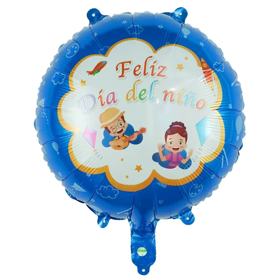 LQVYI Spanisch Glücklich Kindertag Folie Helium Luftballons, 10er Set - Bild 1