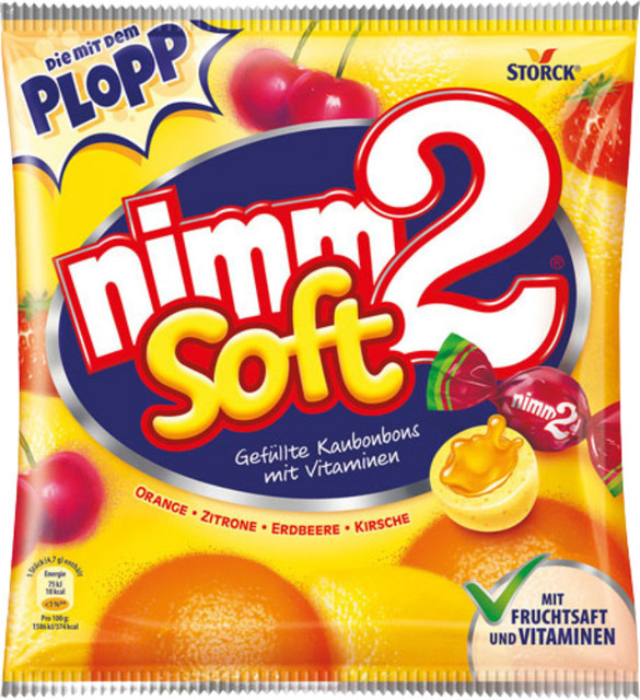 nimm2 Soft gefüllte Kaubonbons mit Vitaminen 195 g - Bild 1