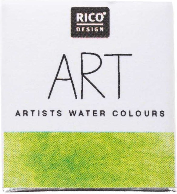 Rico Design ART Künstler Aquarellfarbe Moosgrün im halben Näpfchen - Bild 1