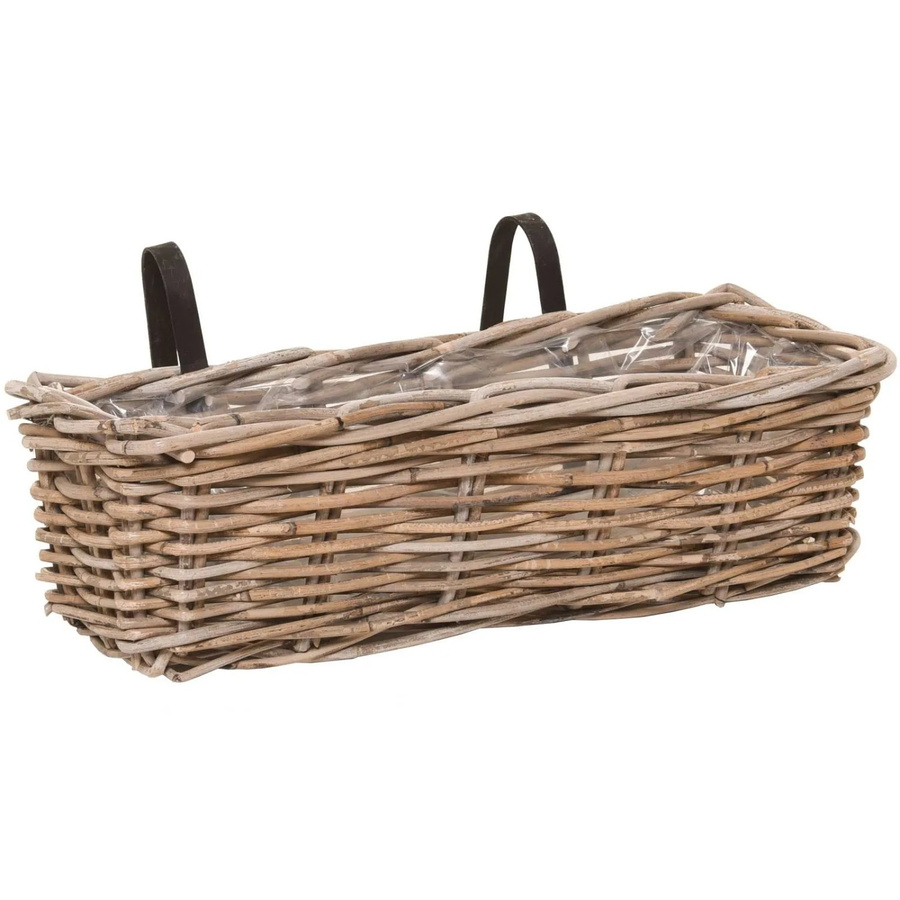 Vivanno Blumenkasten Sacada in Rattan-Optik, Farbe Braun, B/T/H: 46 x 18 x 14 cm - Bild 2