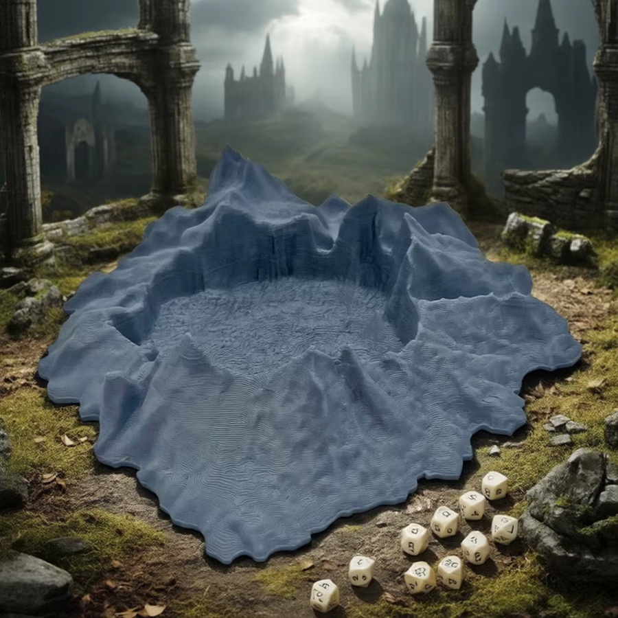 SANMERSEN Fantasy Geländelandschaften, Grau, Kunststoff - Bild 3