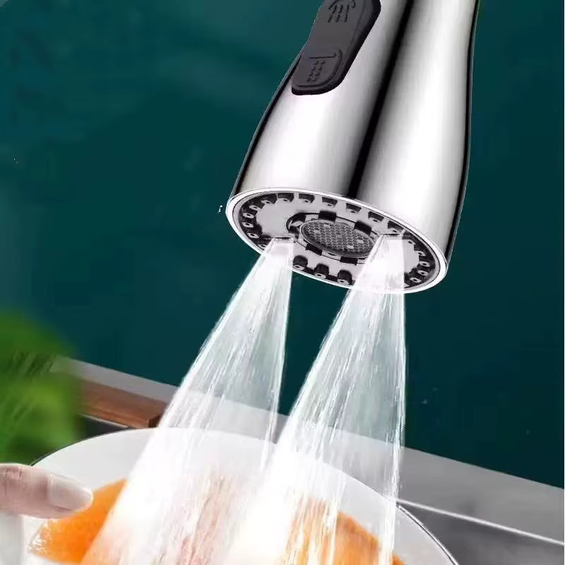 DQOK Wasserhahn Filter mit ausziehbarer Düse und Spray-Funktion in Matt Schwarz für Küche und Badezimmer - Bild 5