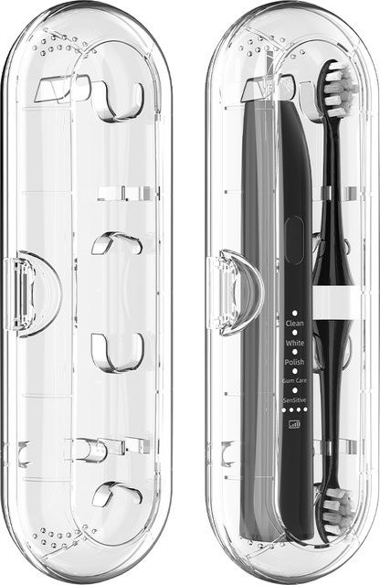 Transparentes Reisetui für elektrische Zahnbürsten von Philips Sonicare, Oral B und weitere Modelle, tragbare Schutzbox - Bild 1