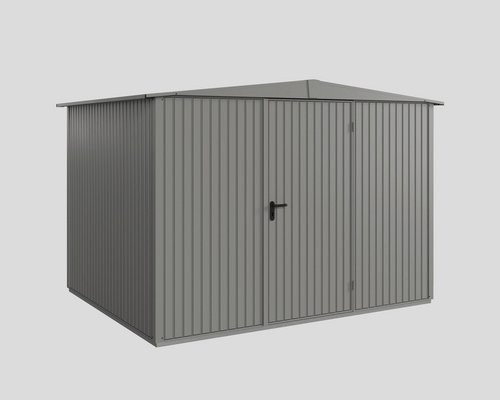 Ecostar Gerätehaus Trend-S aus Metall in Grau mit B/H/T: 302,8 x 219,4 x 238 cm - Bild 1