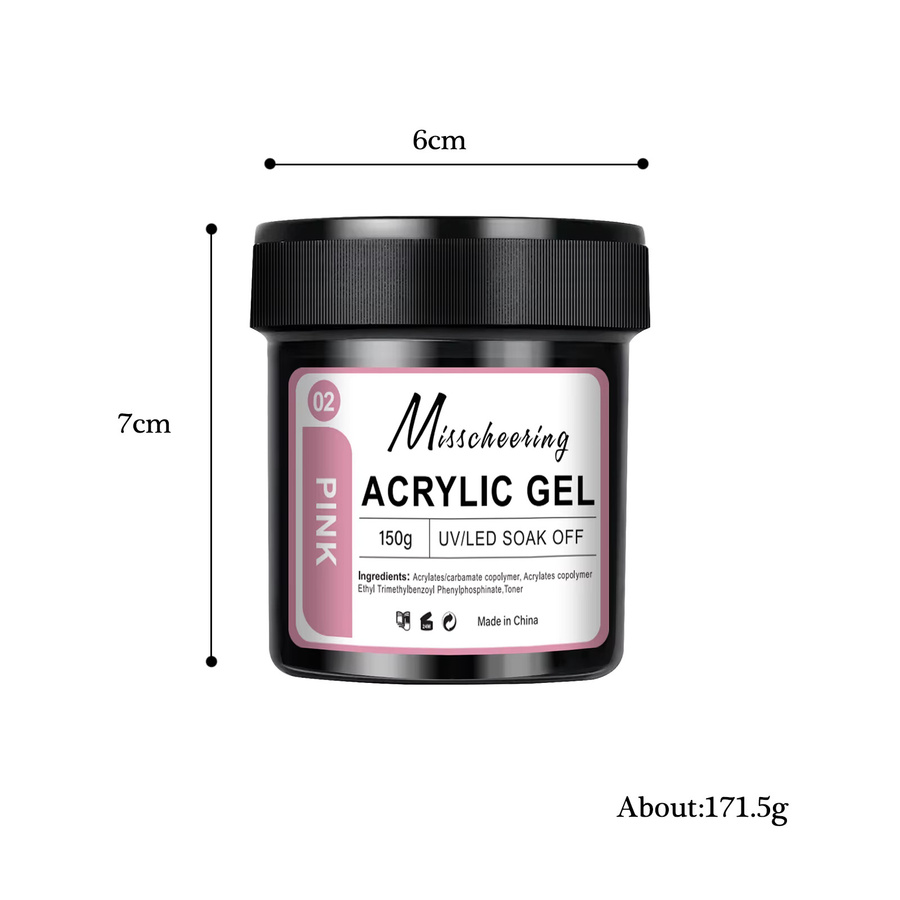 Misscheering Builder Nagel Gel, Nude Rosa, Glänzend - Bild 5