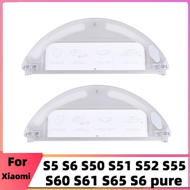 Wassertank für Xiaomi Mijia 1s und Roborock S5 S50 S51 S52 S55 S61 S65 R20 C10 S6, transparent, B/T/H: 12,5 x 31,5 x 0 cm - Bild 1