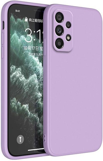 Original Silikon-Telefonhülle für Samsung Galaxy A-Serie mit Kamera-Schutz in Purple - Bild 1