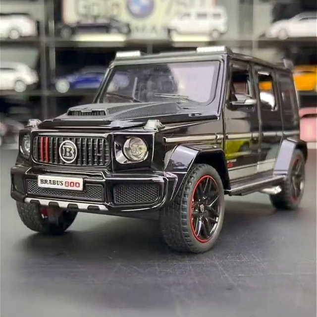 WELLY Benz G800, Modellauto, 1:18, Metall, mit Licht und Sound, Schwarz - Bild 1