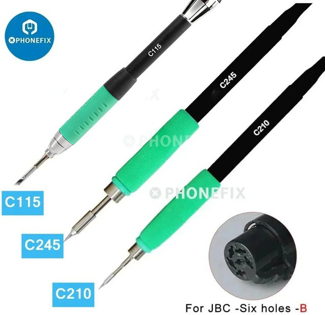 PHONEFIX Universeller Präzisions-Lötstation Griff für JBC Aixun Aifen i2C 5PIN 6PIN T210 T245 T115 SMD PCB Schweißwerkzeug - Bild 1