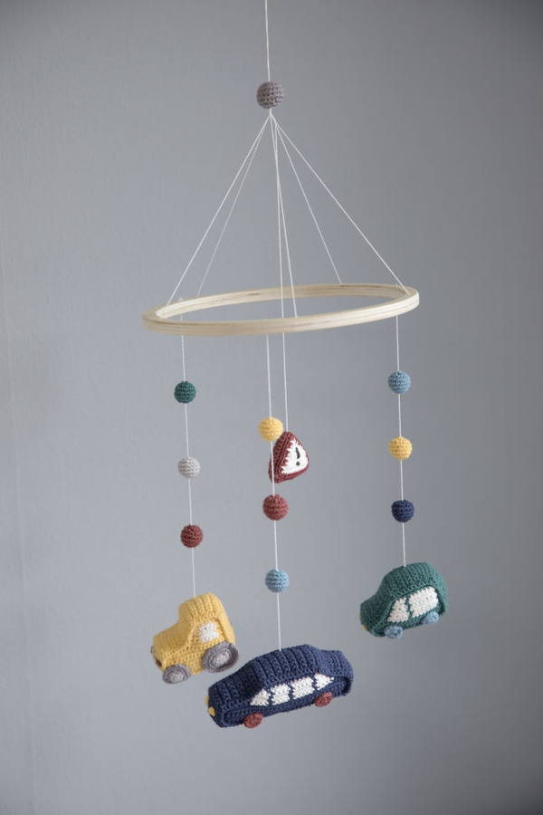 Sebra Little Driver Häkel-Babymobile, Fahrzeuge, Holz, Plüsch / Textil - Bild 2