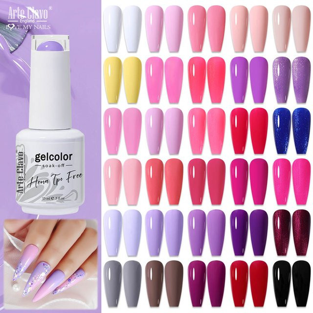 Arte Clavo Pink Purple Series Gel-Nagellack, 15 ml, Glänzend - Bild 1