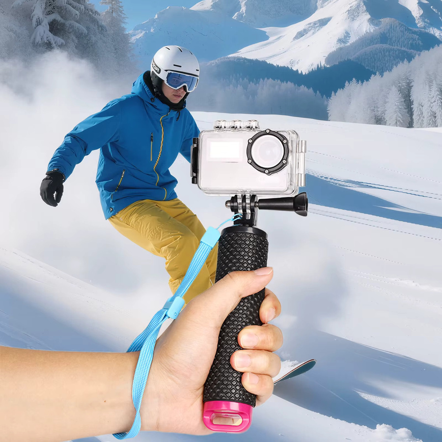 Schwimmender Handgriff für GoPro 8 in Blau, Unterwasser-Griffhalterung für Selfie-Sticks beim Schnorcheln und Wassersport - Bild 6