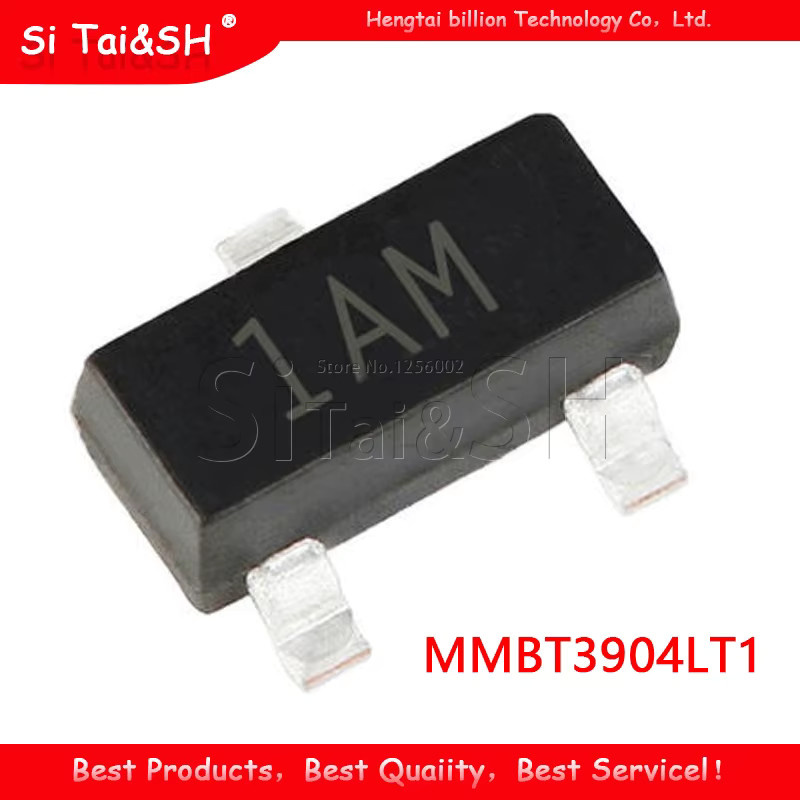 Si Tai&SH MMBT3904LT1 1AM Transistor SOT-23 in Schwarz, 20 Stück - Bild 2