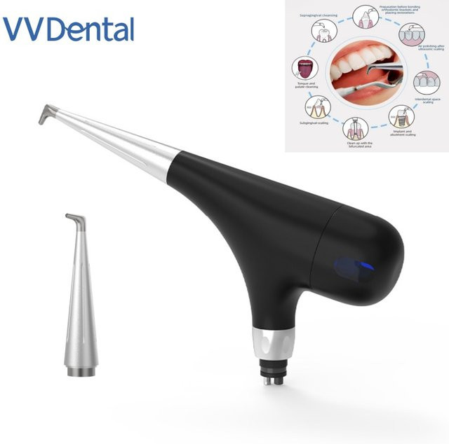 VV Dental Air Poliergerät, Metalldüse, Schwarz, Weiß - Bild 1