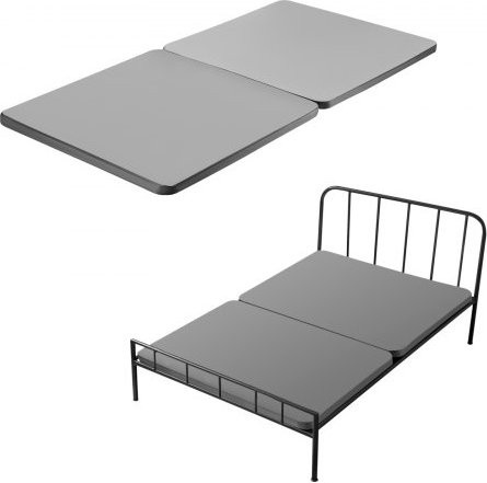VEVOR Twin Size Bunkie Board Matratzenunterlage aus Holz und Oxford-Stoff, 2er-Set, Grau - Bild 1