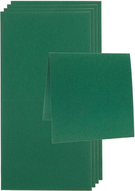 Rico Design Paper Poetry Luxury Karten Quadratisch Dunkelgrün - Bild 1