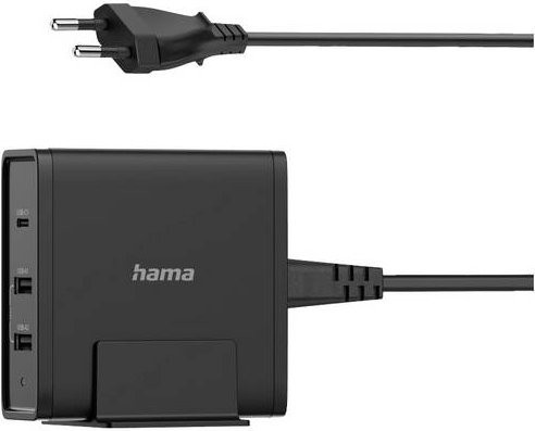 Hama USB-Ladestation 65W mit 3 Ports (3 x USB-A, 1 x USB-C) in Schwarz - Bild 2