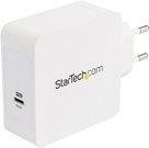 StarTech.com USB-C Wandladegerät 60W mit 1m Kabel, Weiß, PD Fast Charge Laptop Netzteil - Bild 1