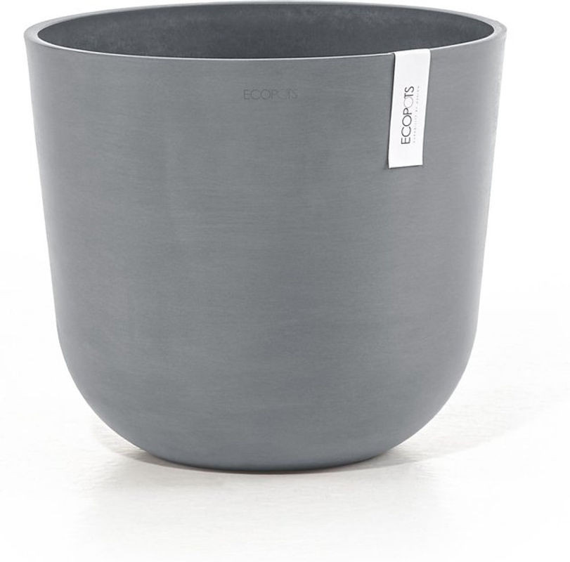 Ecopots Oslo 35 Blumentopf mit Wasserreservoir in Grau aus Kunststoff für Innen- und Außenbereich, B: 35 cm, H: 30,5 cm - Bild 1