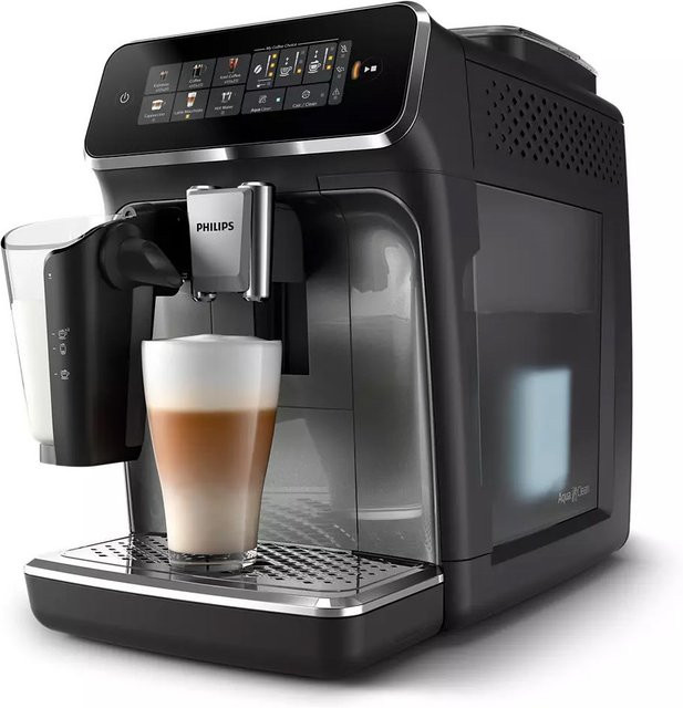 Philips 3300 EP3349/70 LatteGo Kaffeevollautomat in Schwarz mit Touch-Display und Heißwasserfunktion - Bild 3