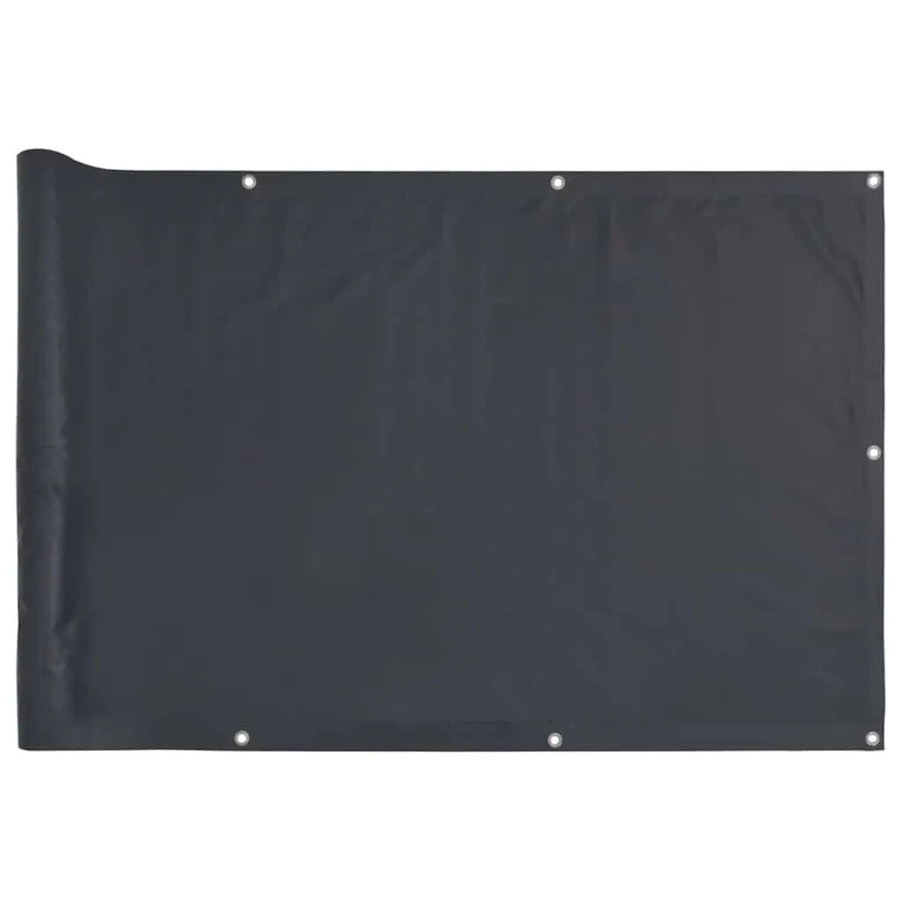 vidaXL Balkon-Sichtschutz aus PVC in Anthrazit, B/H: 400 x 120 cm - Bild 2
