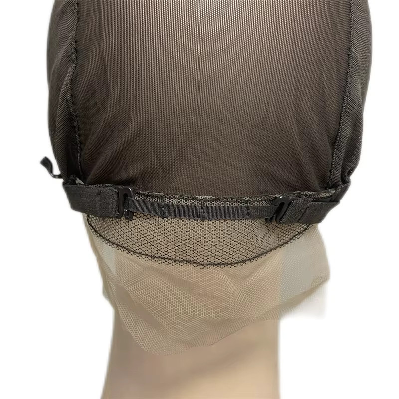Perückenkappe ohne vordere Spitze, verstellbare Träger, Beige/Braun/Schwarz - Bild 3