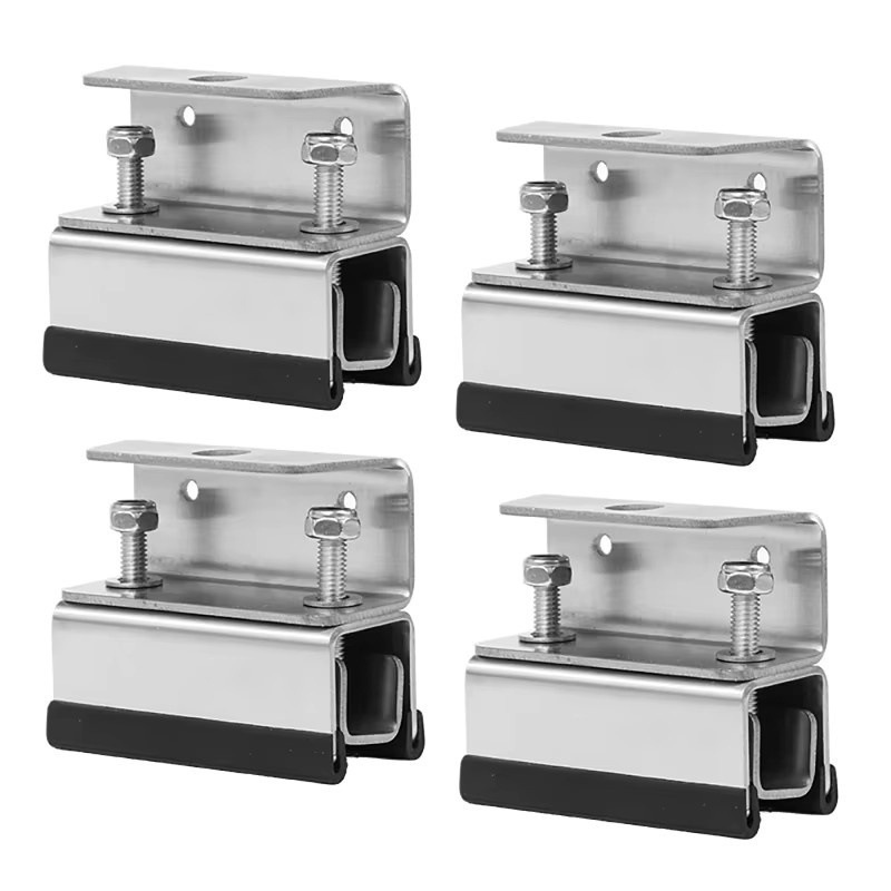 4er-Set Edelstahl Dachgepäckträger-Montagesatz für Marine, Camping und Wohnmobile in Silber - Bild 4