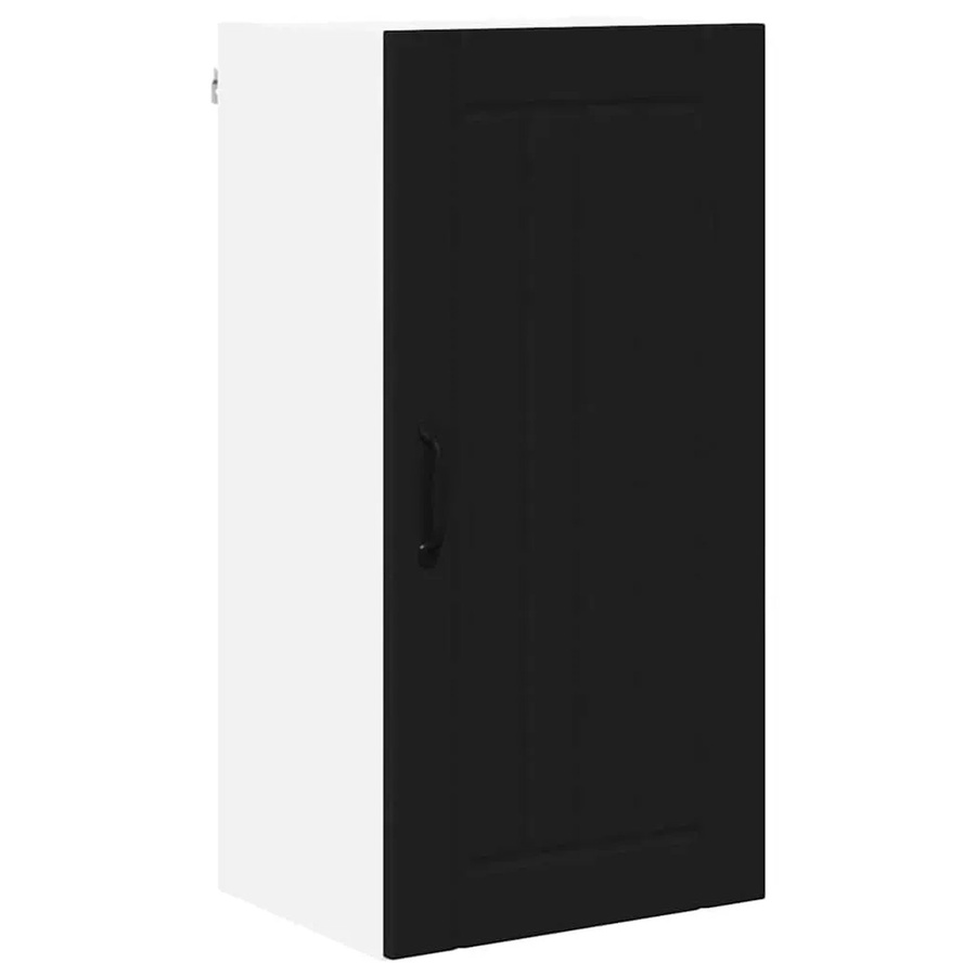 vidaXL Küchenschrank in Schwarz mit Regalfächern und Schranktüren, B/T/H: 40 x 31 x 80 cm - Bild 2