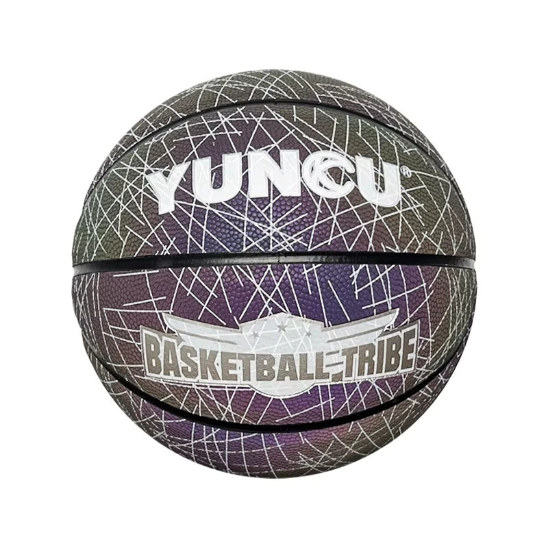 YUNCU Basketball, reflektierend, leuchtend, holografisch, feuchtigkeitsabsorbierend, PU - Bild 4