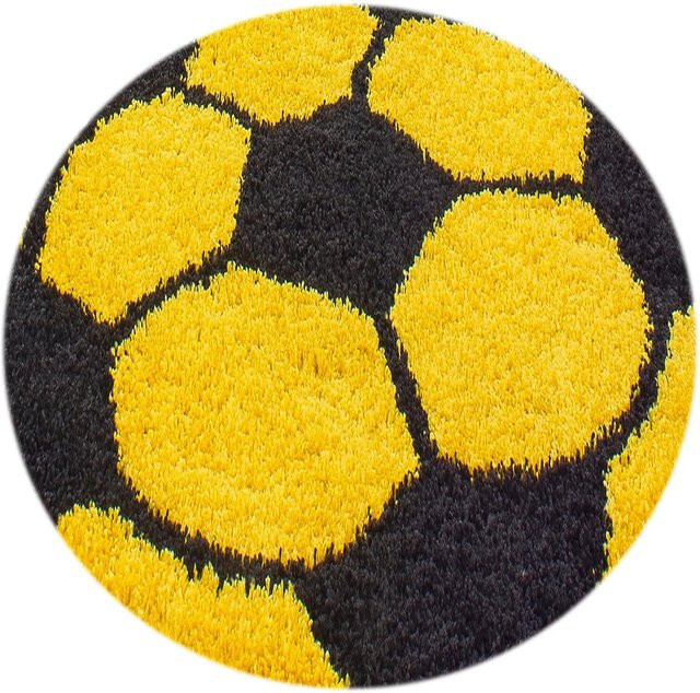 Ayyildiz Kinderteppich Fun 6001 Gelb, Rund, Durchmesser: 120 cm - Bild 1