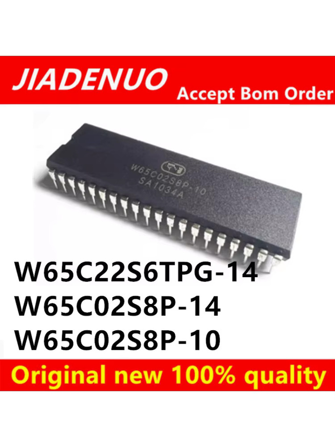 JIADENUO DIP-40 integrierter Schaltkreis W65C22S6TPG-14 W65C02S8P-14 W65C02S8P-10 in Schwarz - Bild 2