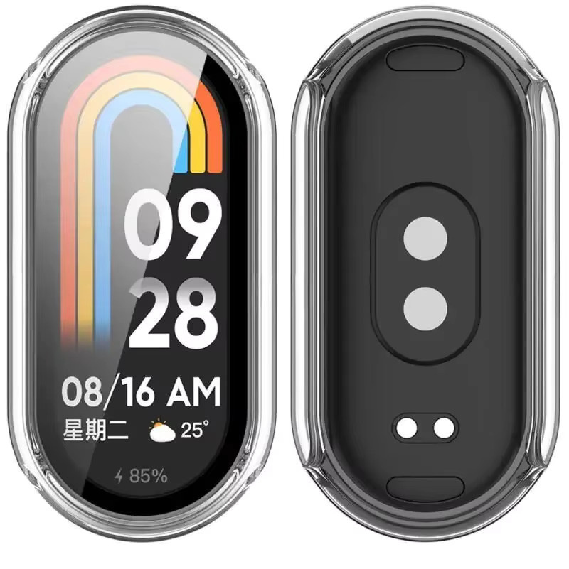Xiaomi Displayschutz, HD Gehärtetes Glas + PC-Hülle, Xiaomi Band 10 9 8 NFC - Bild 5