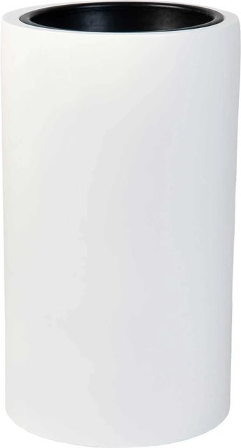 Vivanno Pflanzkübel Estra aus Fiberglas in Weiß, B/T/H: 35 x 35 x 60 cm - Bild 1