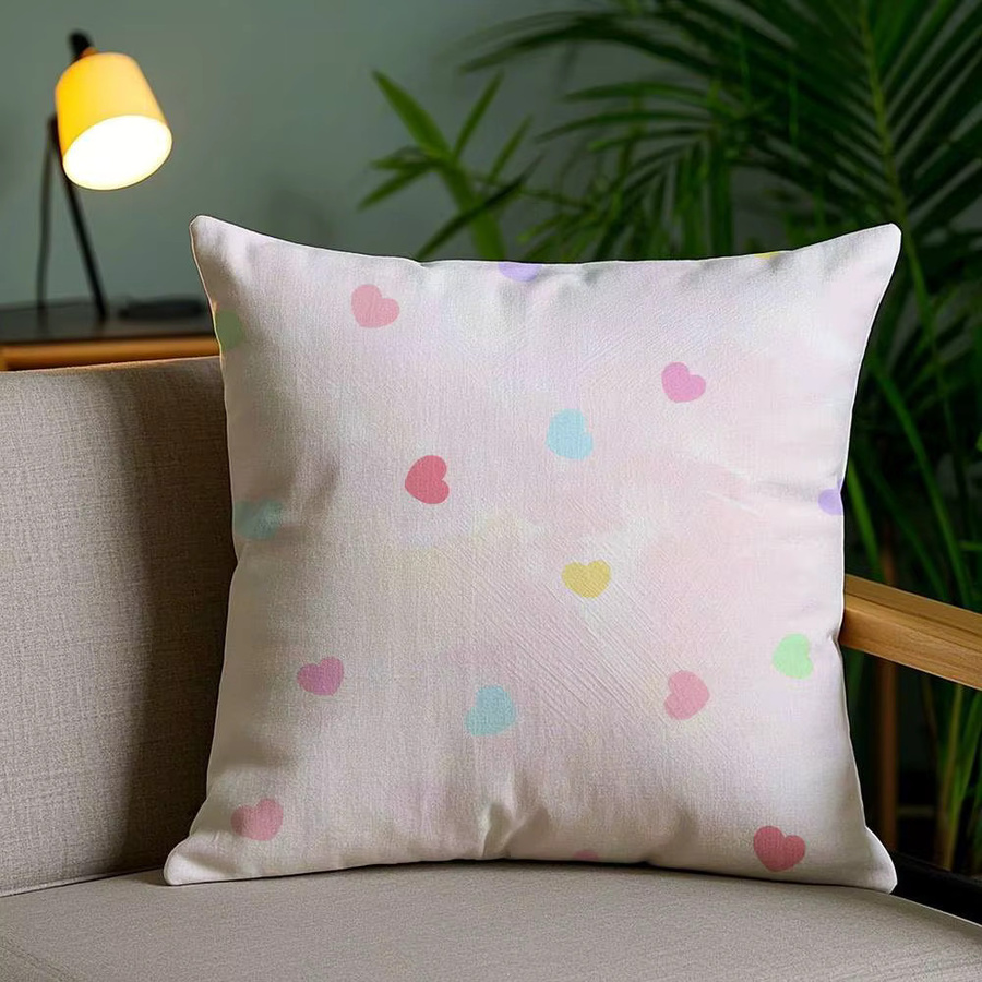 INS Fashion Love Kissenbezug aus Plüschstoff in Multicolour, quadratisch, B/T/H: 30 x 30 x 30 cm - Bild 3
